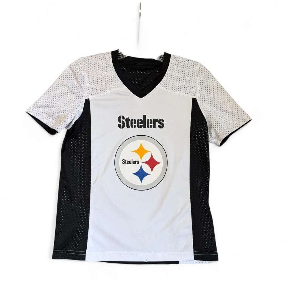 NFL Flag Youth Medium Pittsburgh Steelers Reversible Jersey Augusta Sportswear